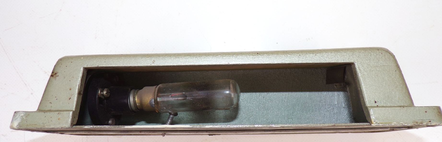 Altes Notausgang Schild beleuchtbar Kino Lampe Loft Industriedesign 