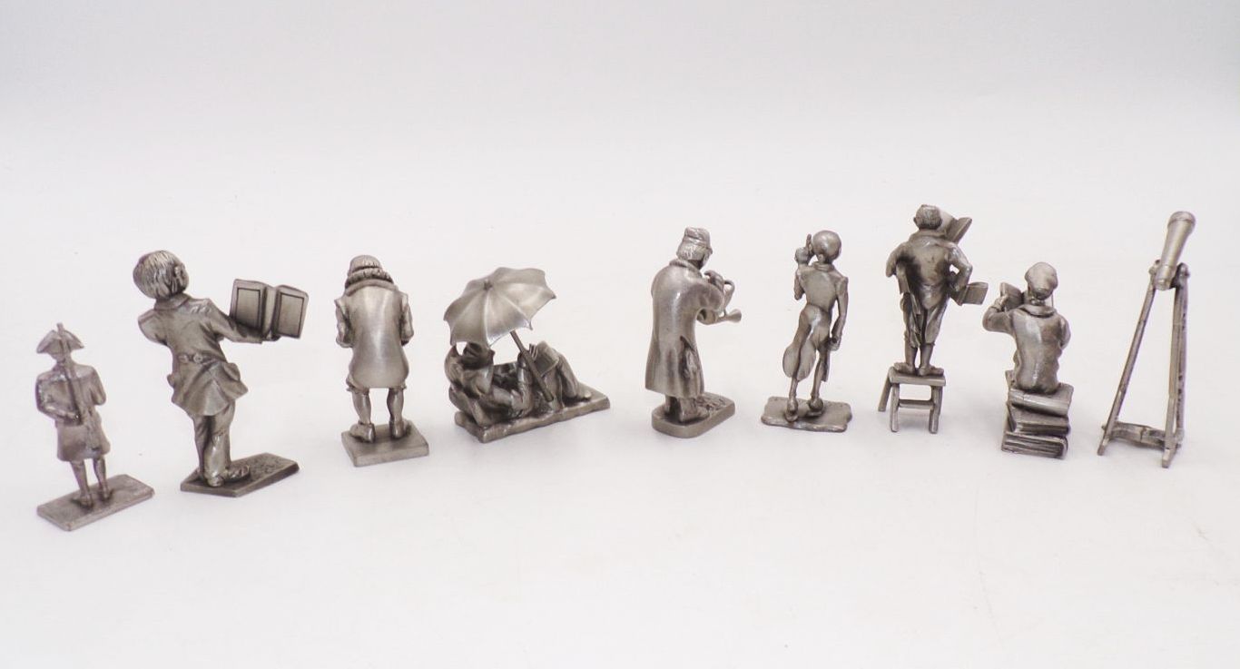 Lot Zinnfiguren Spitzweg und Wilhelm Busch Lot Zinnfiguren Spitzweg und Wilhelm Busch