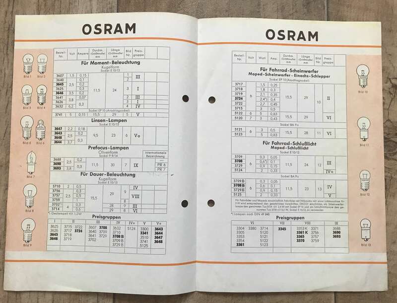 Heft OSRAM Zwerglampen Oktober 1957