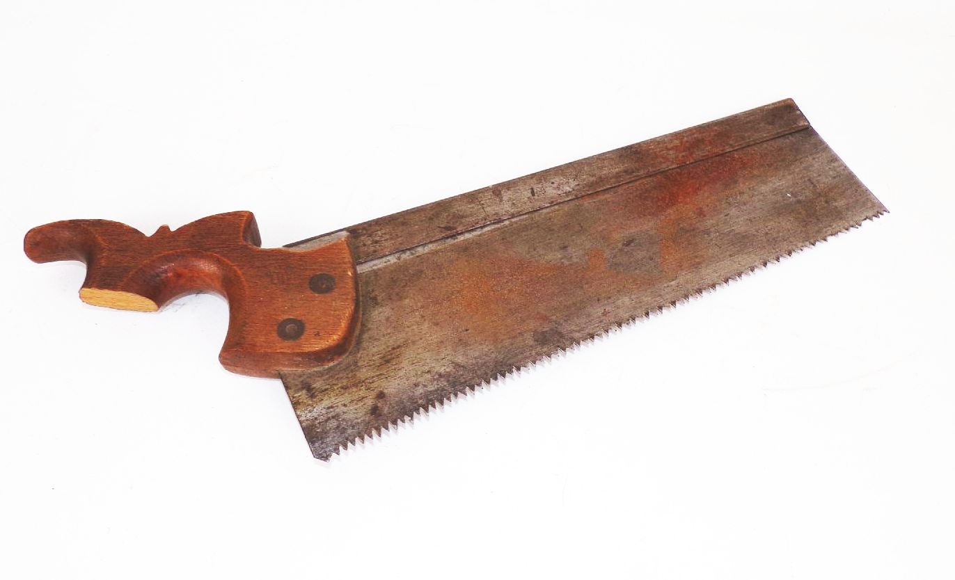 Alte Säge 2 Stück Holzgriff Feinsäge Handsäge 