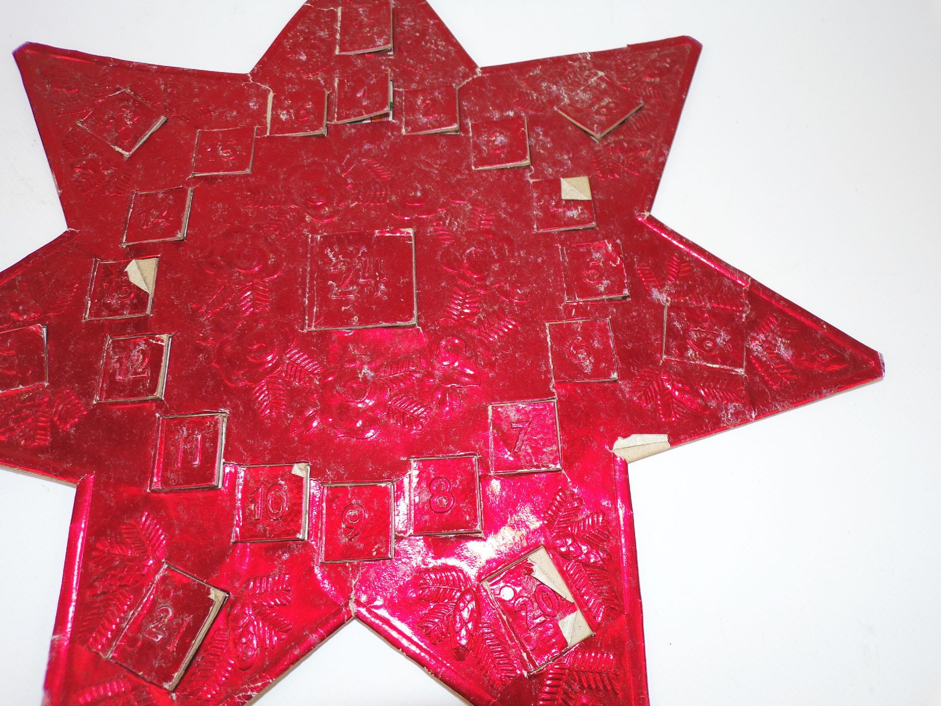 Alter Stern Adventskalender um 1930 