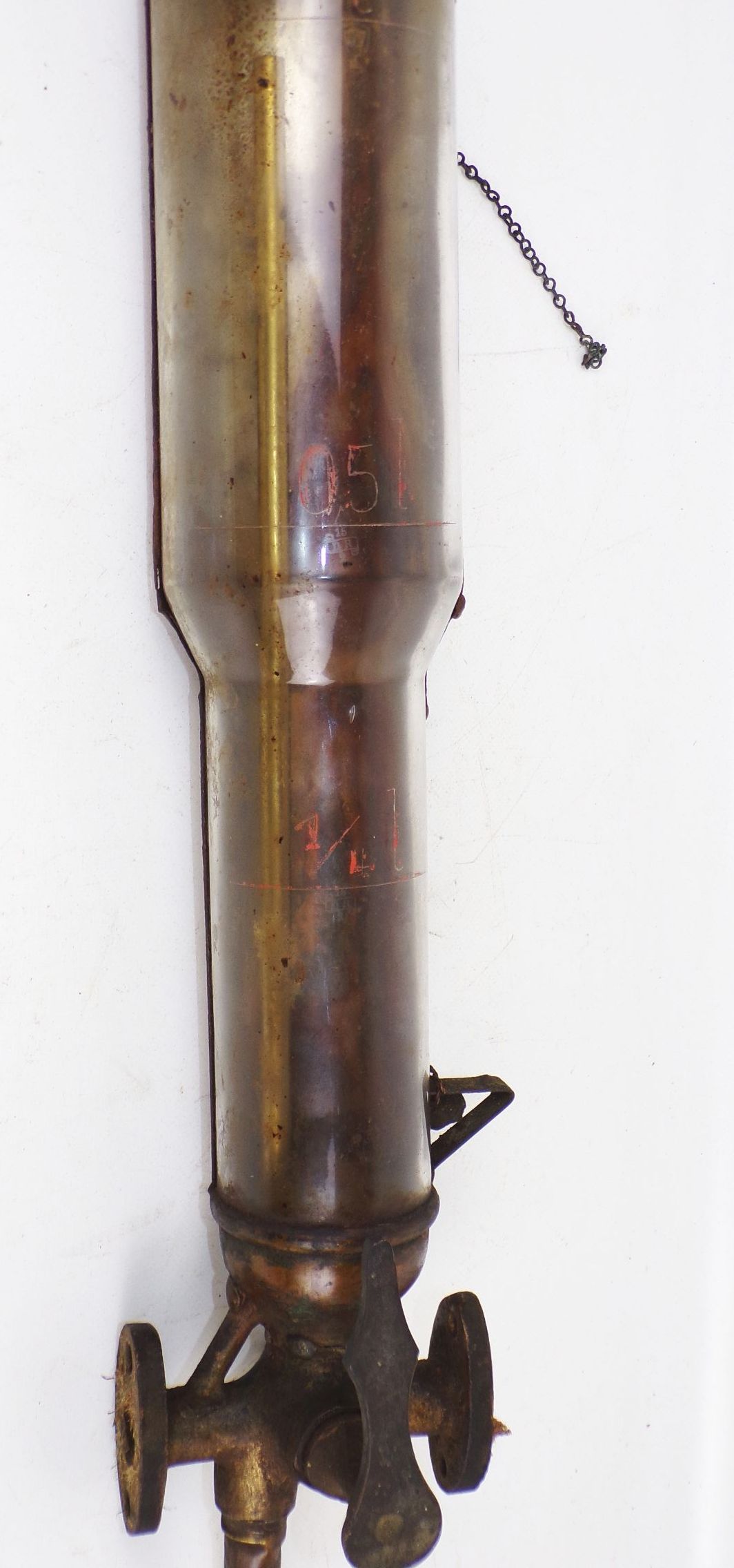 Alter Petroleum Abfüller Spender Mineralöl Tankstelle Zapfanlage vor 1945