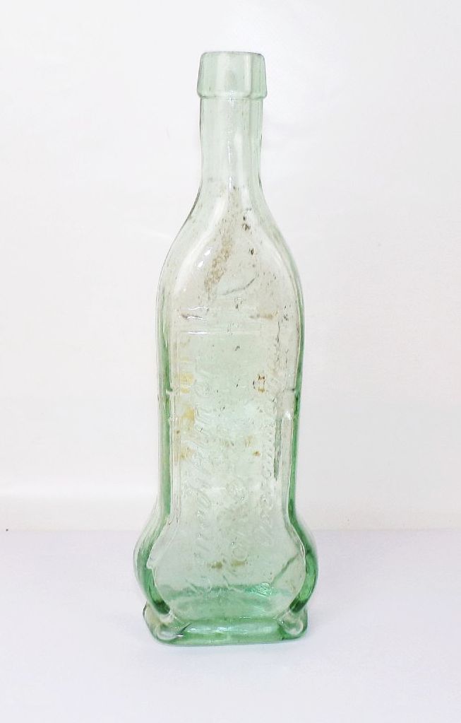 Alte Flasche Benediktiner Kloster Ettal Oberammergau Glas Vintage Deko