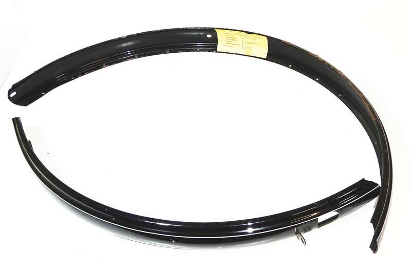 Mifa Schutzbleche Garnitur DT 26 schwarz liniert Modell 35351 DDR unbenutzt