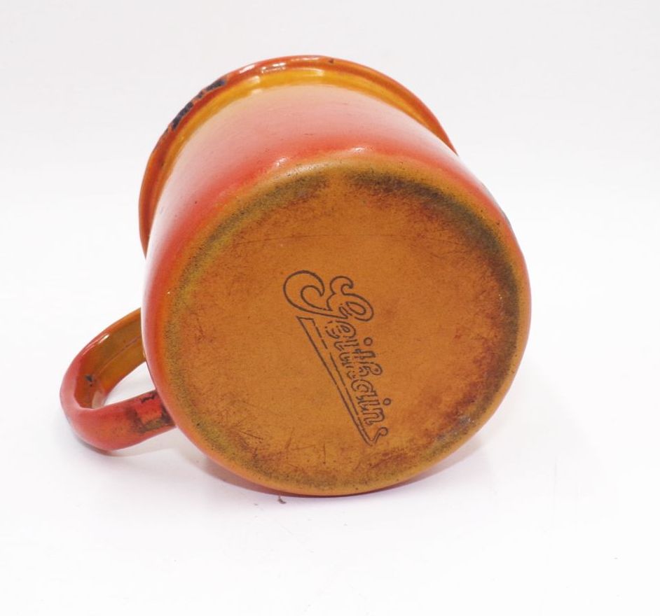 Altes Emaille Topf mit Deckel Tasse Henkel Geithain Shabby Vintage Tippel Altes Emaille Topf mit Deckel Tasse Henkel Geithain Shabby Vintage Tippel