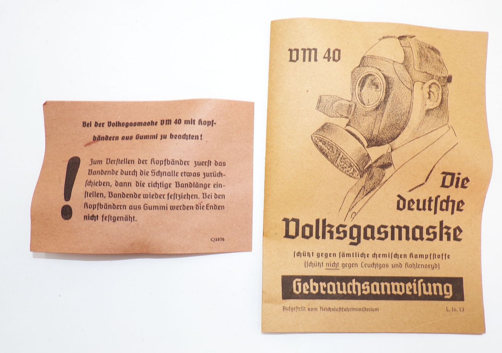Alte Volksgasmaske 2 Wk Gasmaske unbenutzt Originalkarton WW2 Alte Volksgasmaske 2 Wk Gasmaske unbenutzt Originalkarton WW2