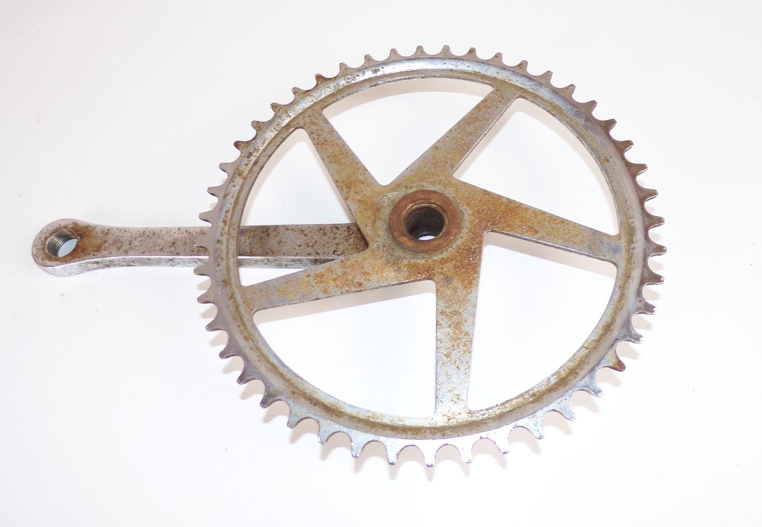 Altes Kettenblatt Fahrrad 19 cm Oldtimer mit Kurbel