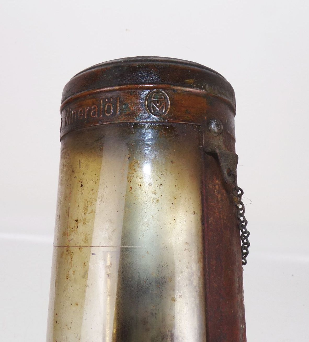 Alter Petroleum Abfüller Spender Mineralöl Tankstelle Zapfanlage vor 1945