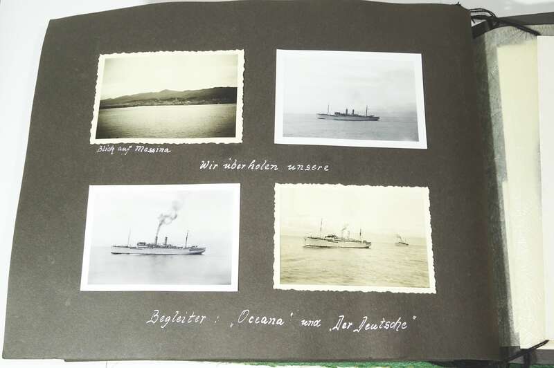 Kdf Fotoalbum 1938 Italien Mittelmeer Reise Fotos Speisekarten Reisebericht Fahrkarte Komplett Sierra Corduba