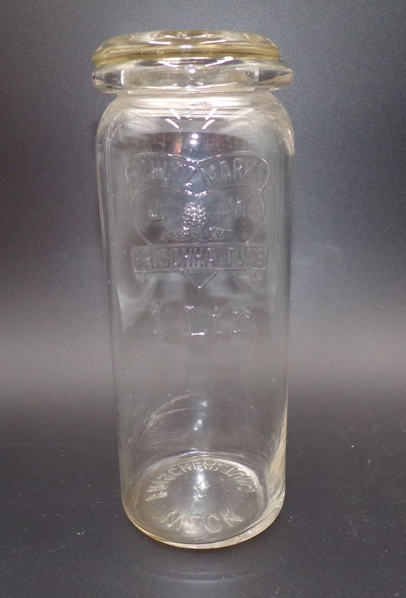 Altes Weck Frischehaltung Glas Einmachglas Vorratsglas Küche 