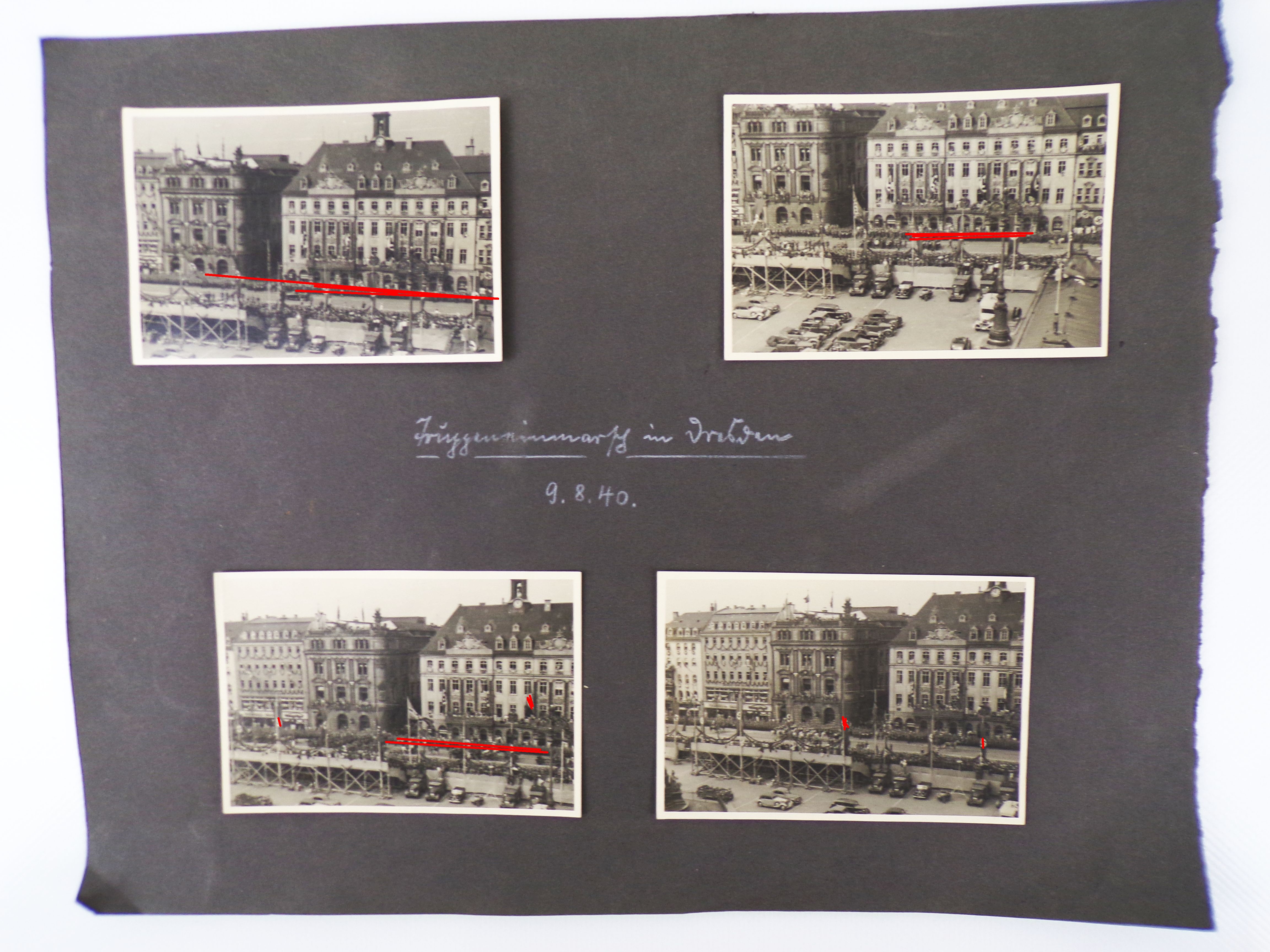 4 original Fotos Truppeneinmarsch Dresden 1940 4 original Fotos Truppeneinmarsch Dresden 1940