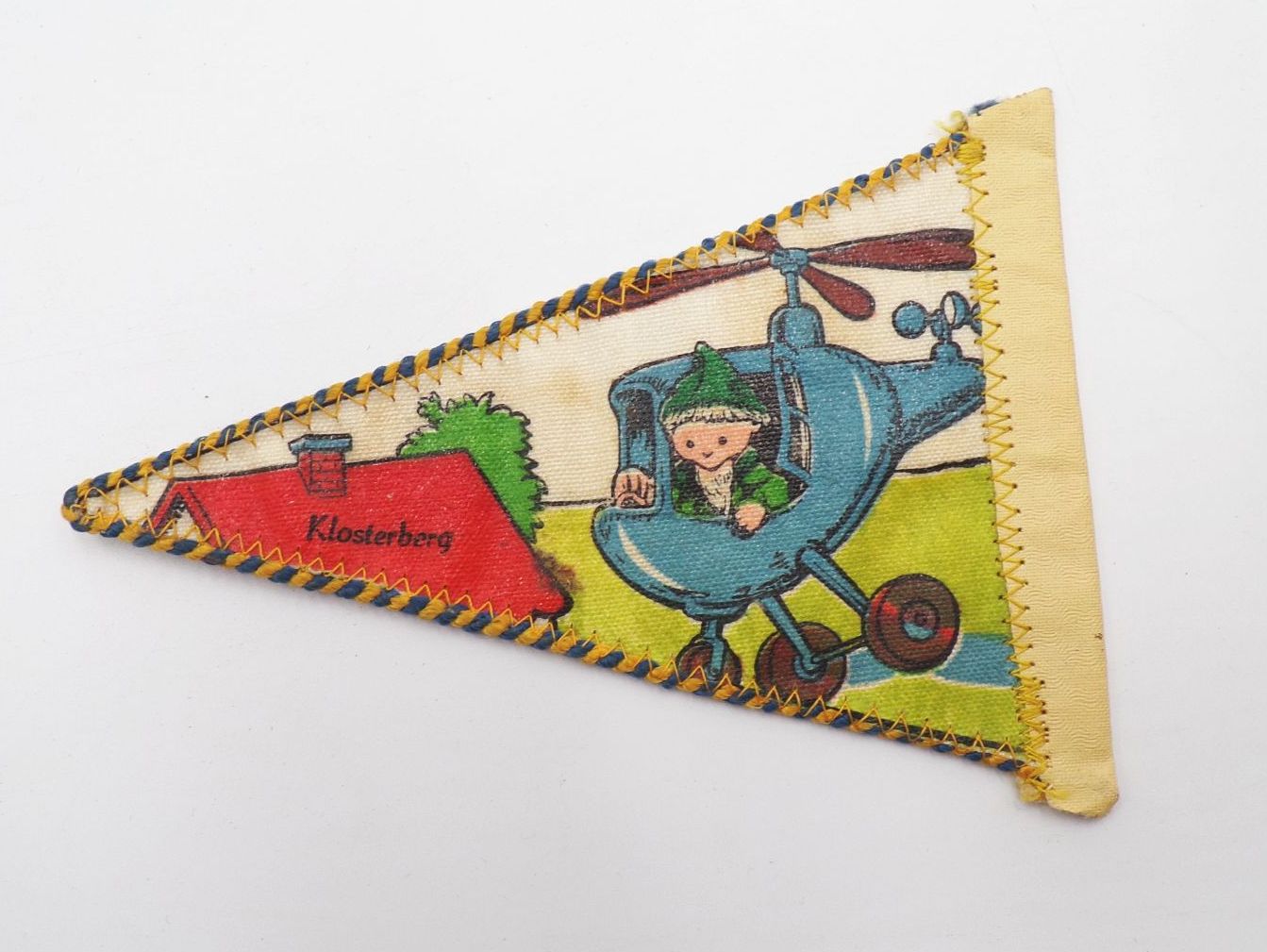 Alter Sandmann Wimpel Klosterberg DDR Fahrradwimpel 