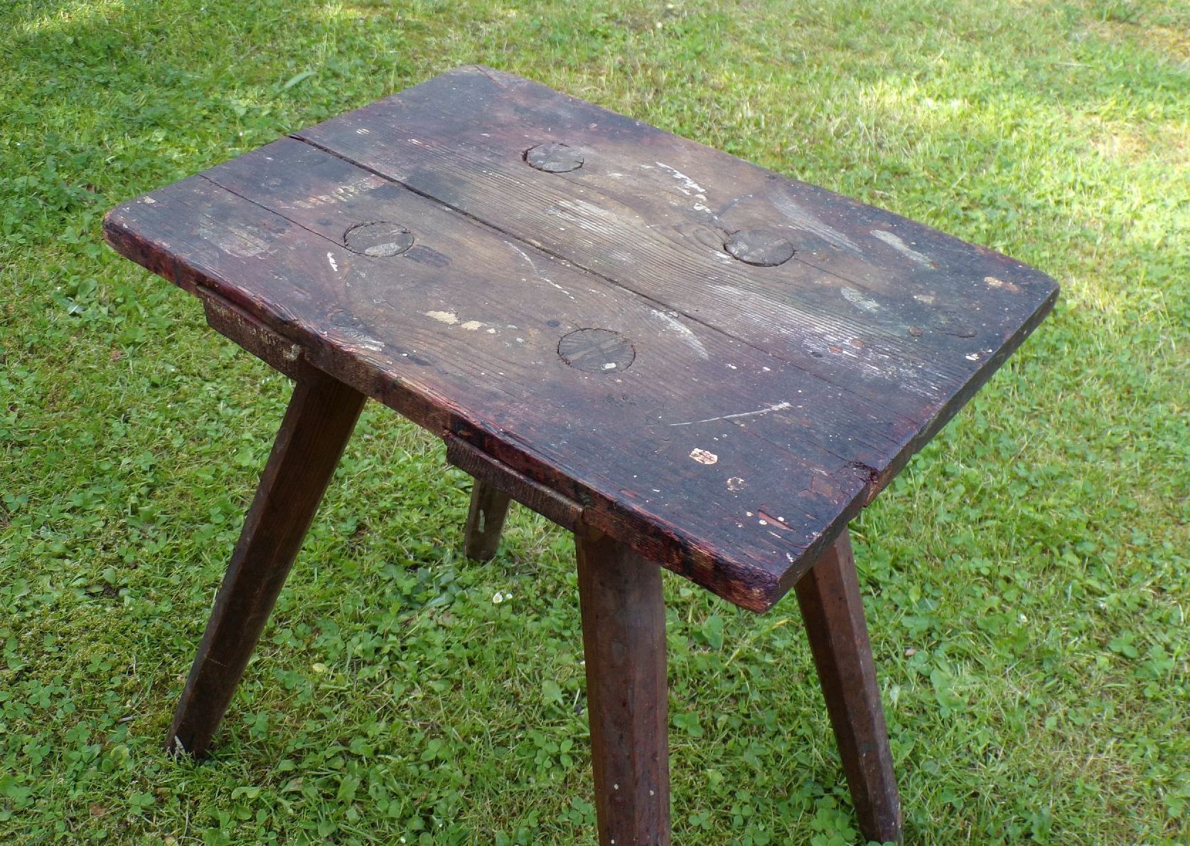 Alter Schemel Hocker Werkstatt true vintage Deko