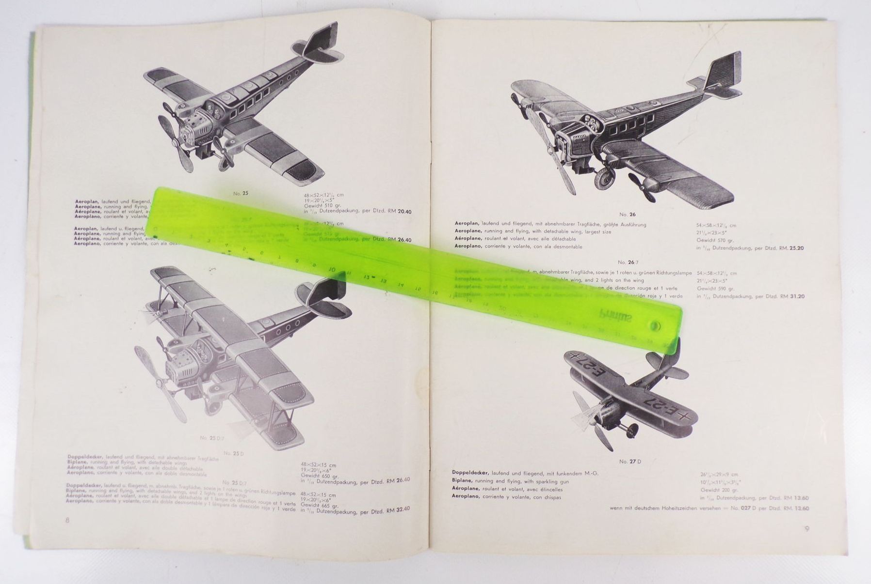 Original Tipp u Co Katalog 1937 Spielzeug Blechspielwaren Autos Flugzeuge