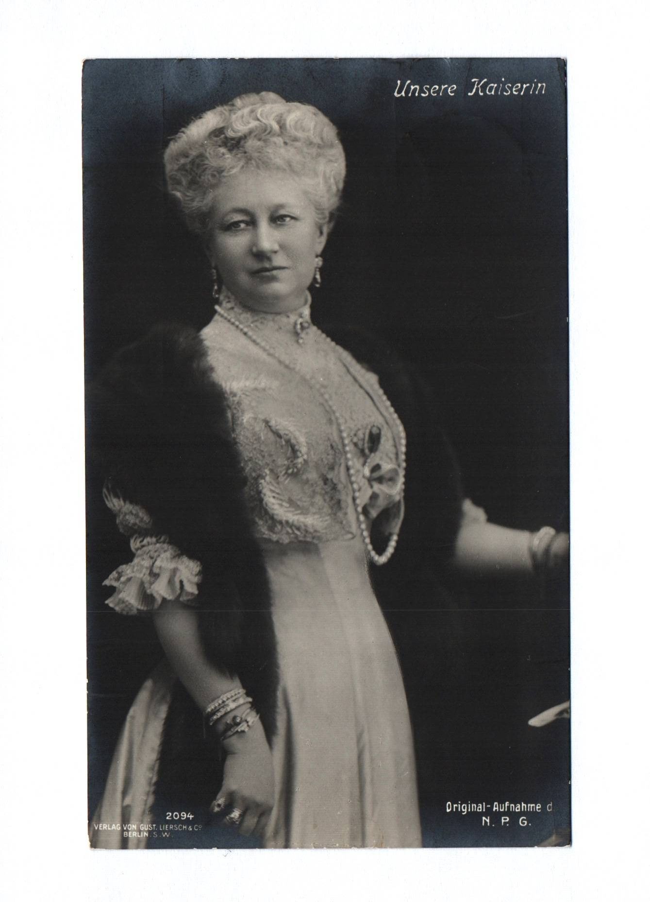 Foto Ak Unsere Kaiserin 1909 Auguste Viktoria Foto Ak Unsere Kaiserin 1909 Auguste Viktoria