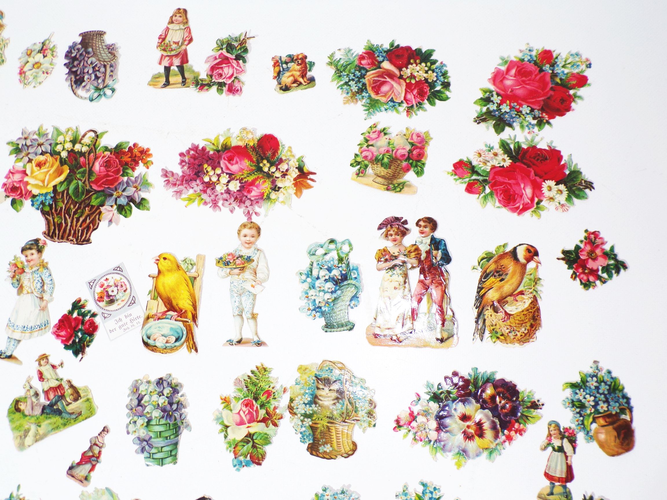 Konvolut alte Oblaten Religionsbilder Stammbuchbilder