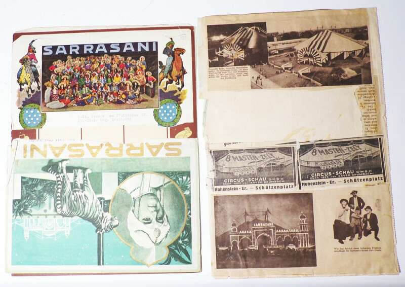 Sarrasani Konvolut Dokumente Briefköpfe Papiere vor 1945 Zirkus Circus