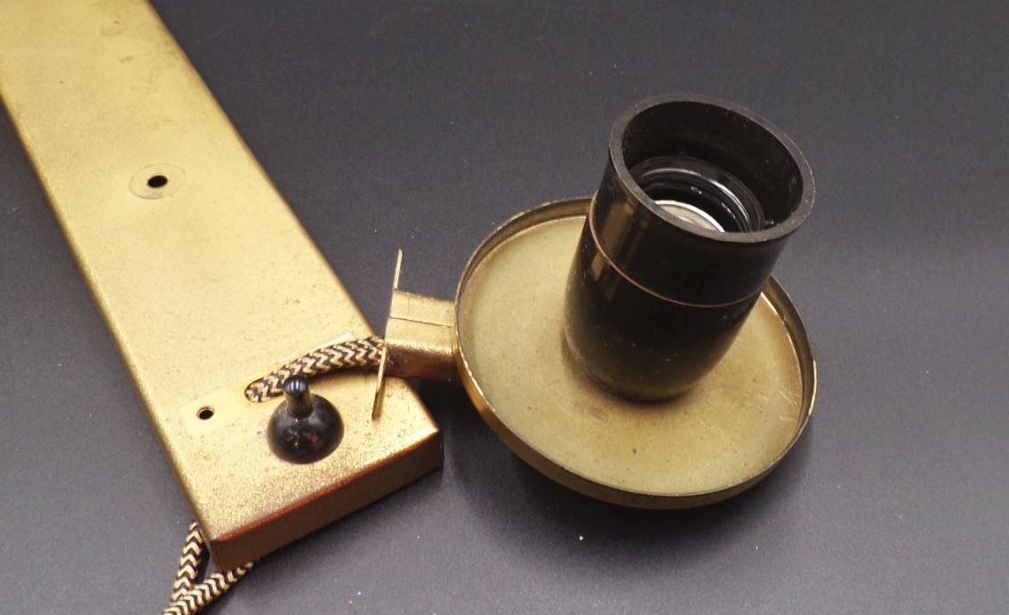 Alte Wandlampe Malecor Leuchte Bauhaus Art Deco Leuchte Leselampe