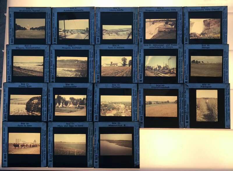 Foto Lehrmaterial Glasdias Länder Lehrmittel Sowjetunion DDR Deutschland Dias