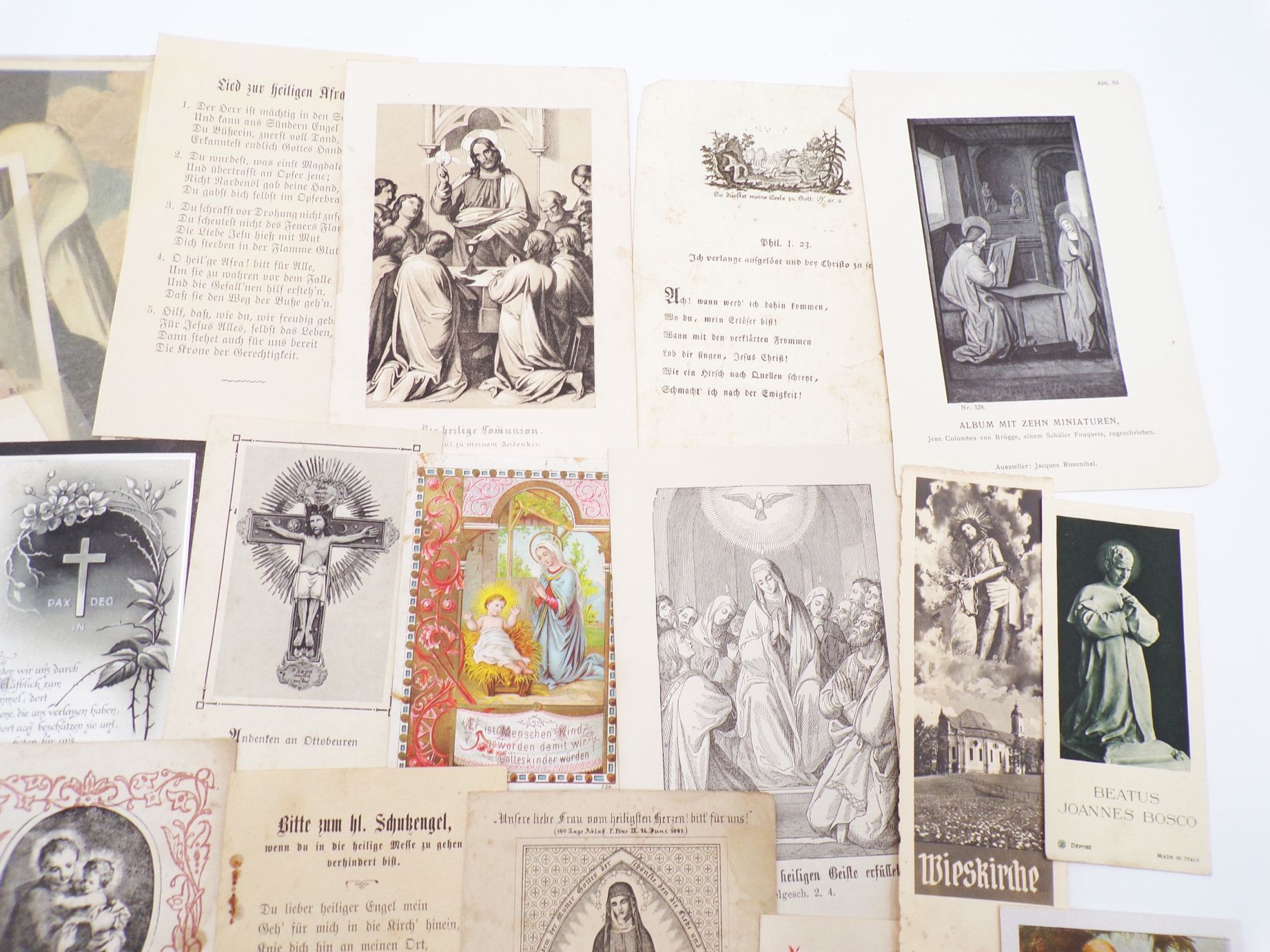 Heiligenbilder Konvolut Andachtsbilder Sterbebilder Fundgrube