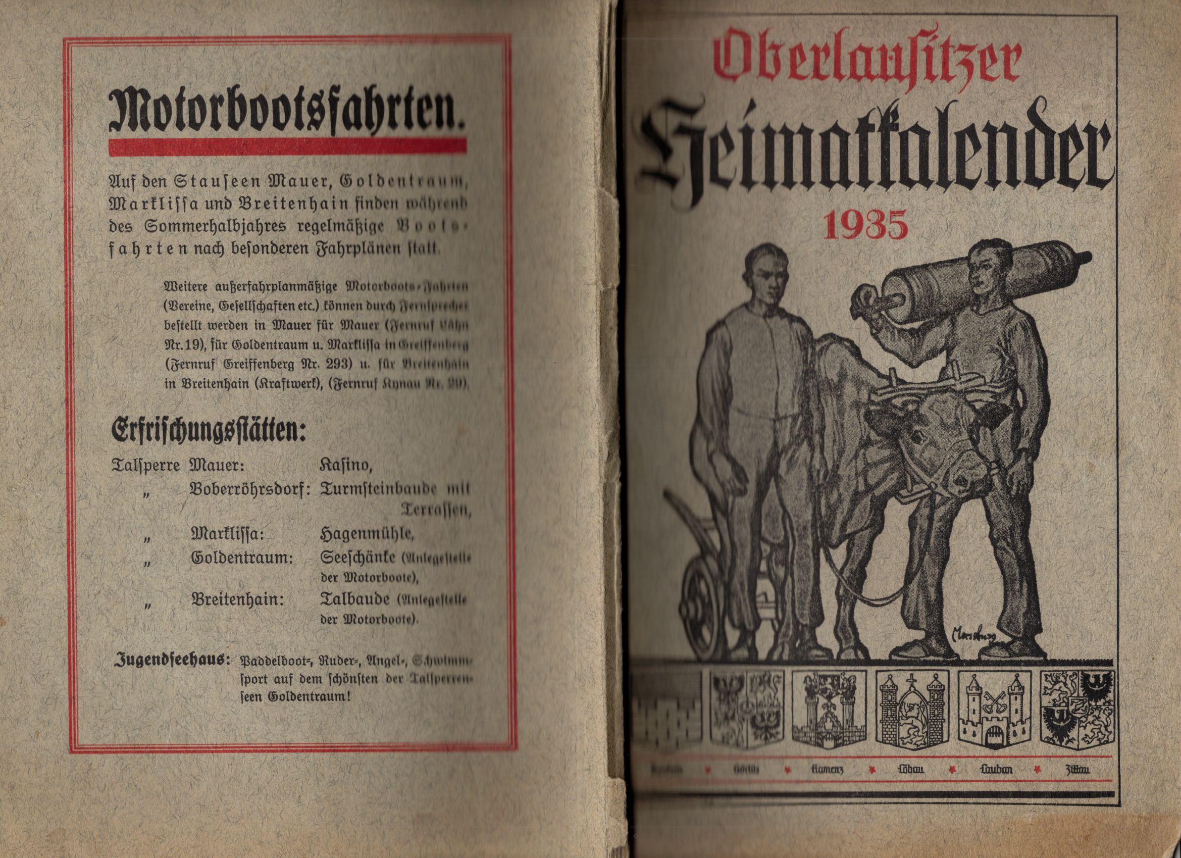 Oberlausitzer Heimatkalender 1935 Oberlausitzer Heimatkalender 1935