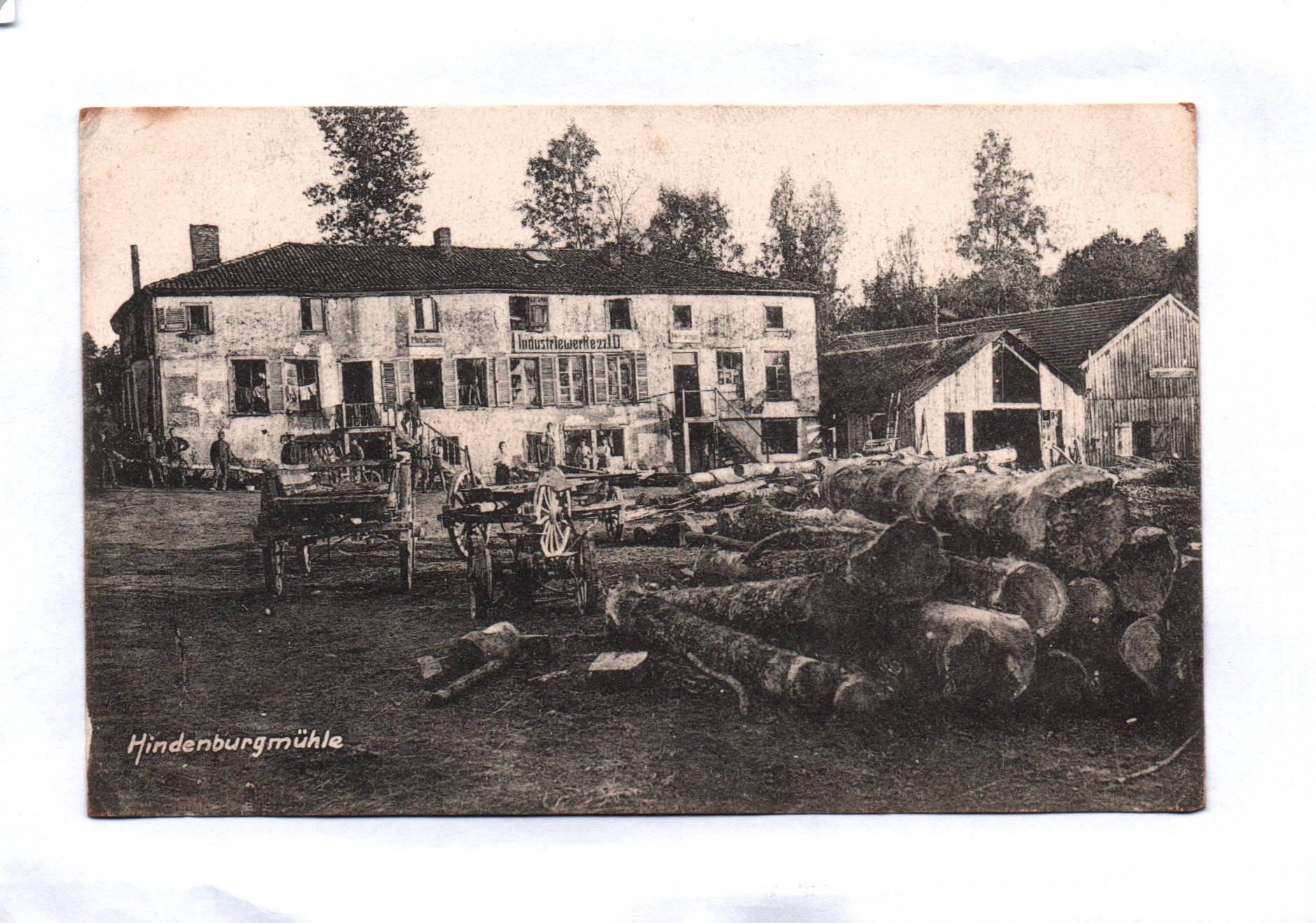 Ak Hindenburgmühle Feldpost Stempel IR 192 Ak Hindenburgmühle Feldpost Stempel IR 192