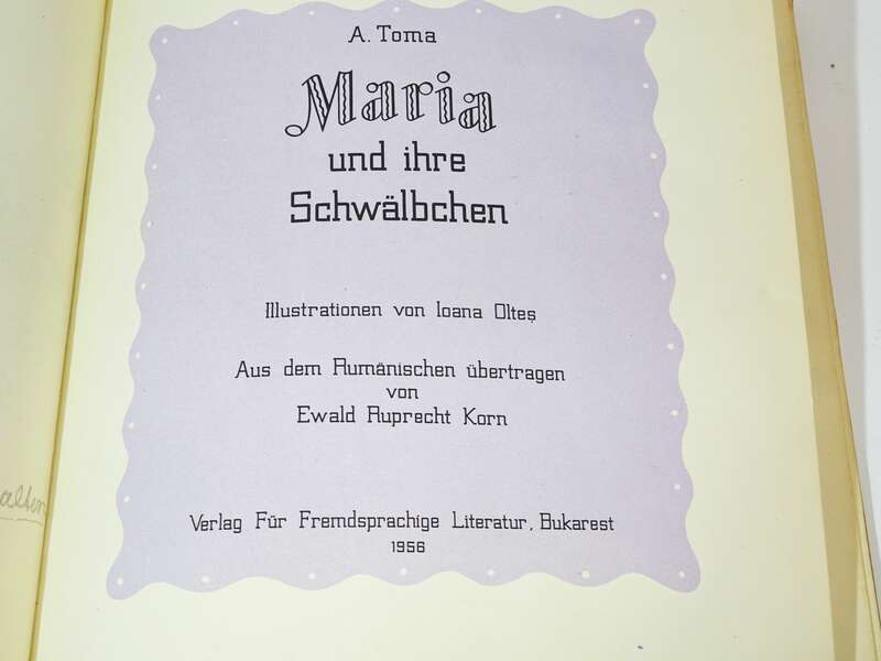 Maria und ihre Schwälbchen A Toma 1956 Ioana Oltes Bukarest 