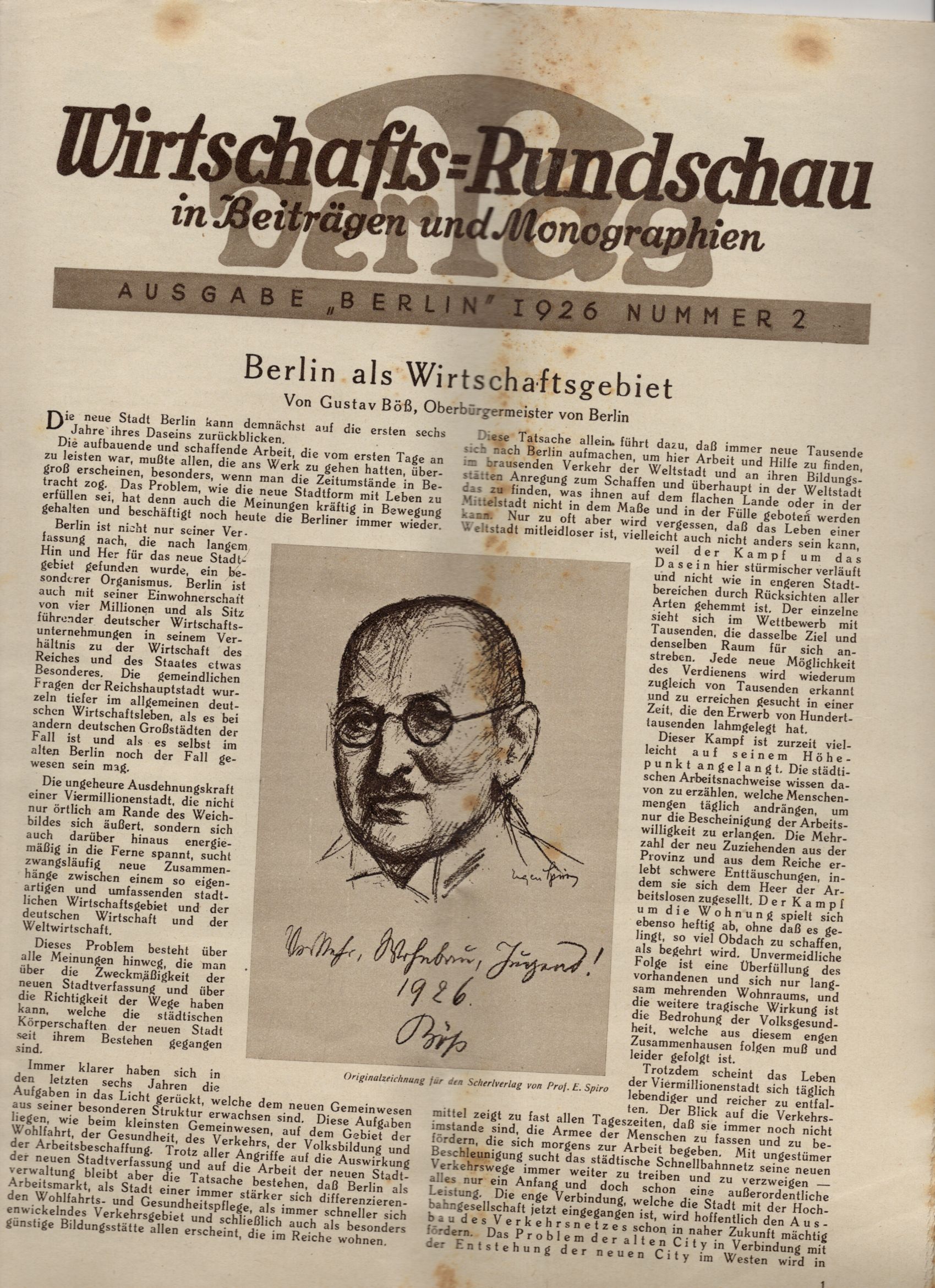 Wirtschafts Rundschau Berlin 1926 Industrie Fabriken Unternehmen
