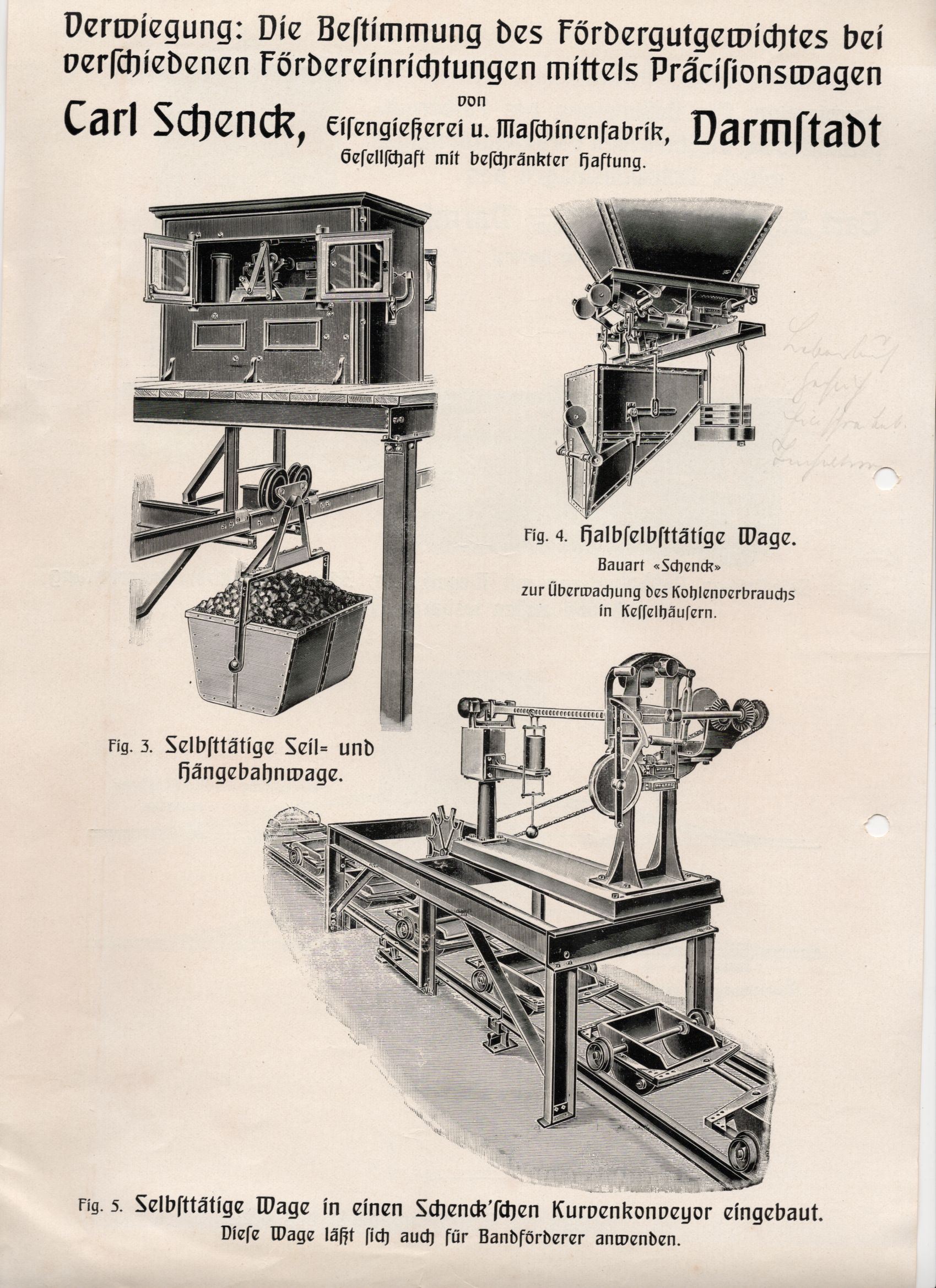 Carl Schenck Eisengießerei Maschinenfabrik Darmstadt Kran um 1910