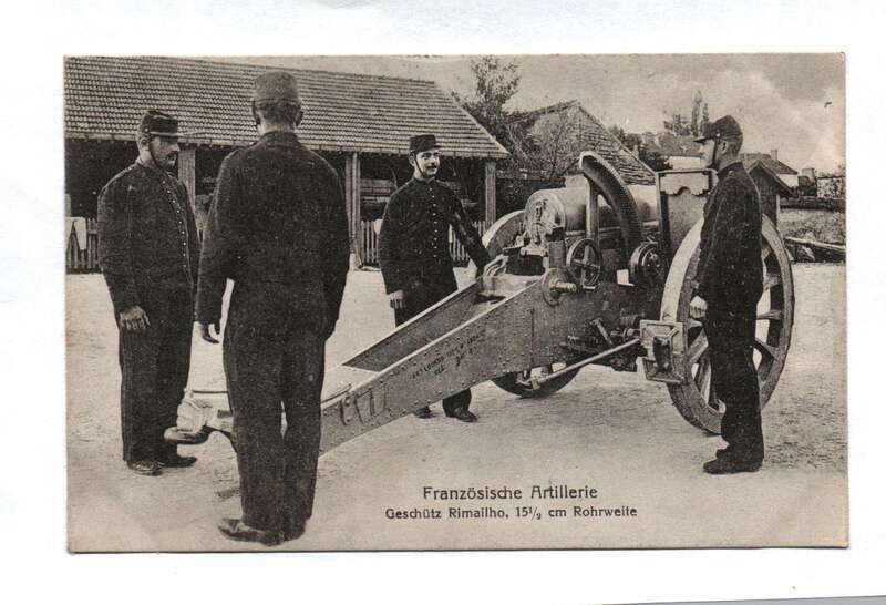 Ak Französische Artillerie Geschütz Rimailho 1915