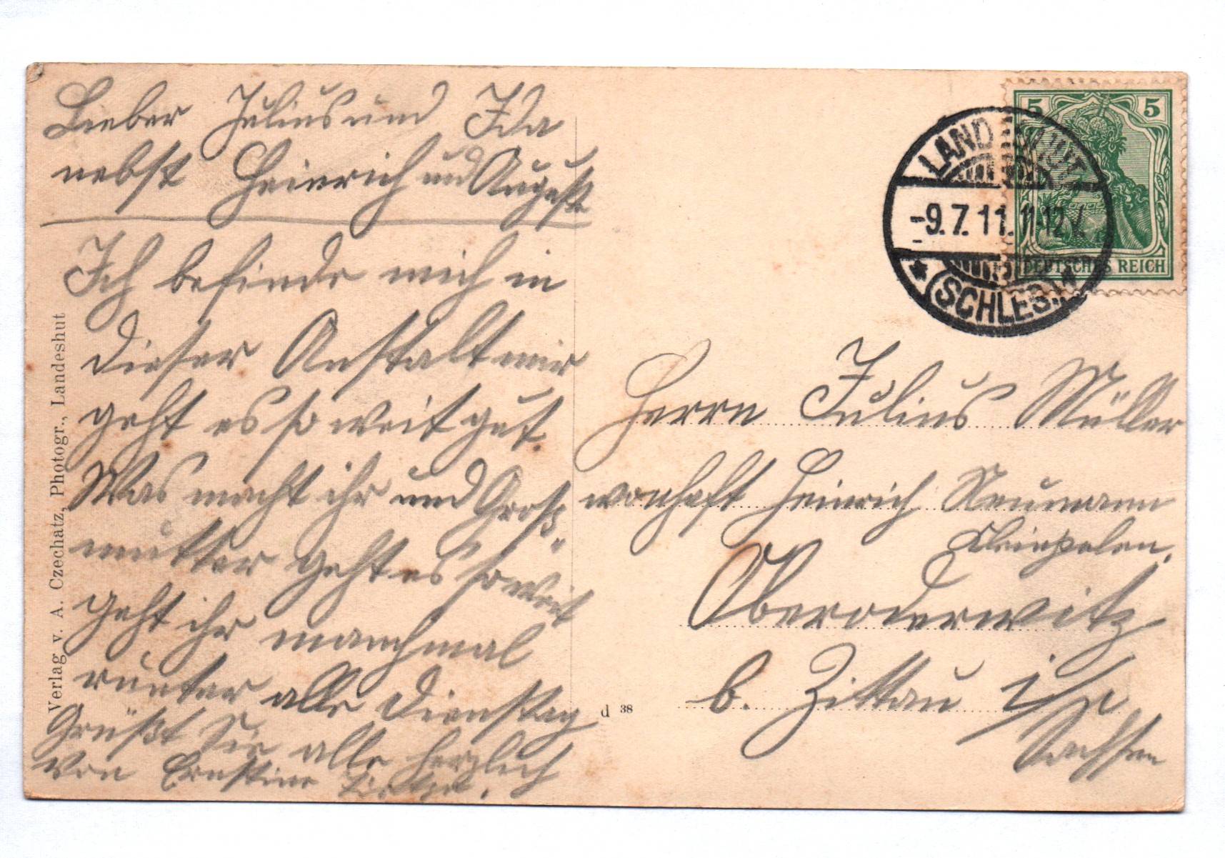 Ak Landeshut im Riesengebirge Genesungsheim 