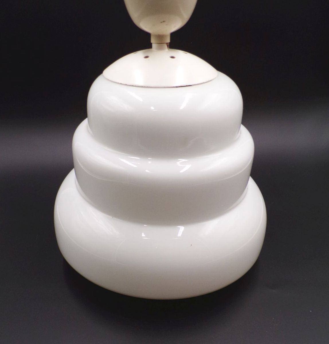 Alte Bauhaus Deckenleuchte Weiss E27 Vintage Deckenlampe