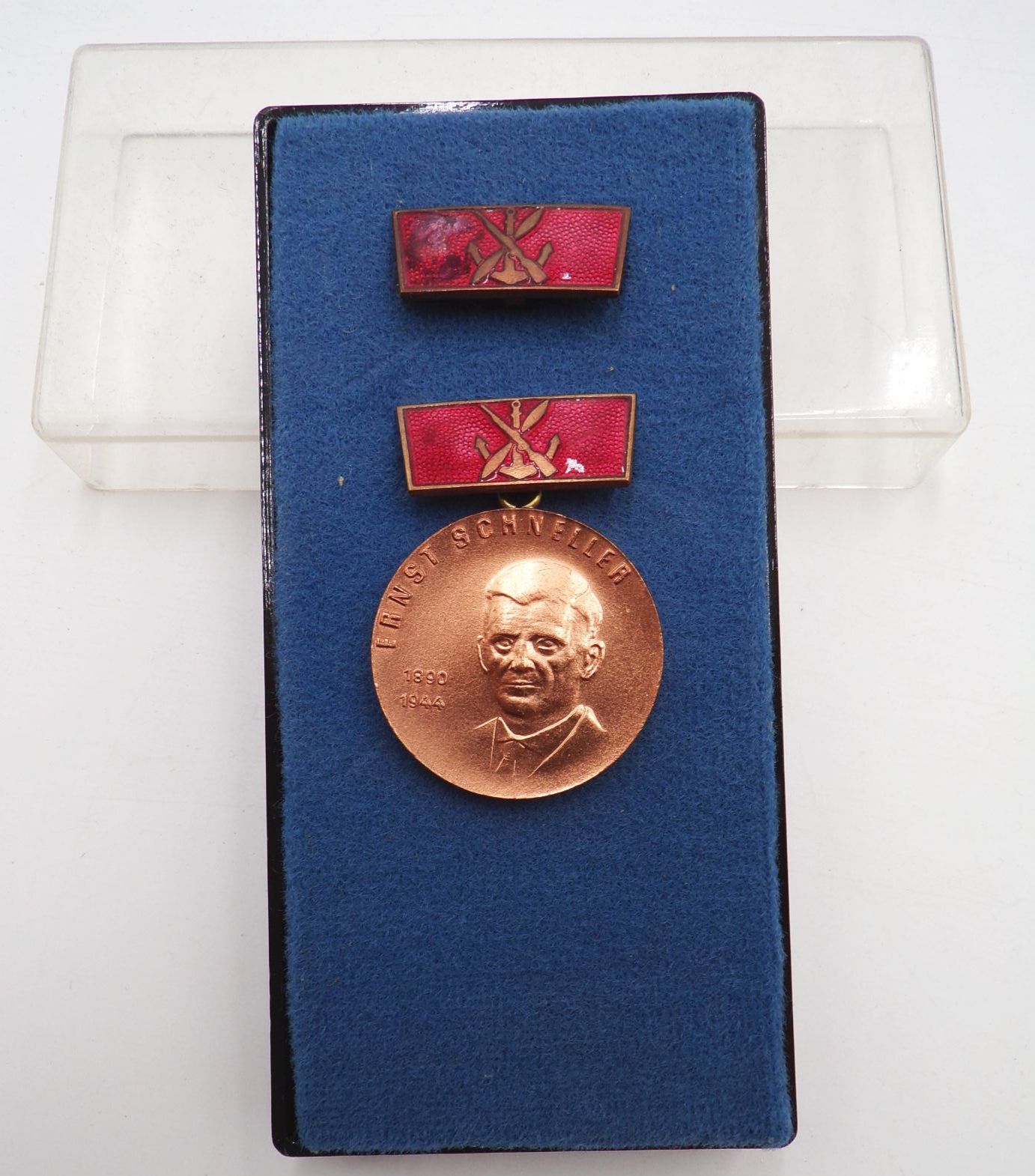 Ernst Schneller Medaille DDR Auszeichnung bronze Stufe 