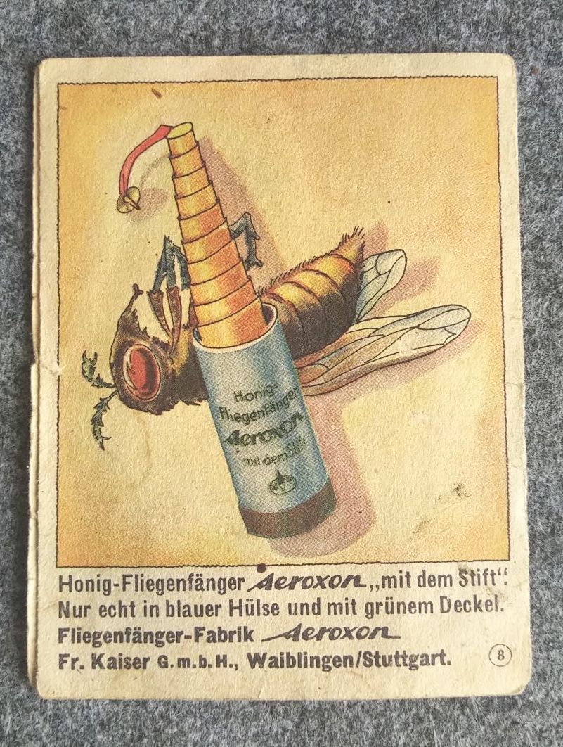 Reklame Prospekt Aeroxon Werke Flieglein Flieglein an der Wand Stuttgart Reklame Prospekt Aeroxon Werke Flieglein Flieglein an der Wand Stuttgart