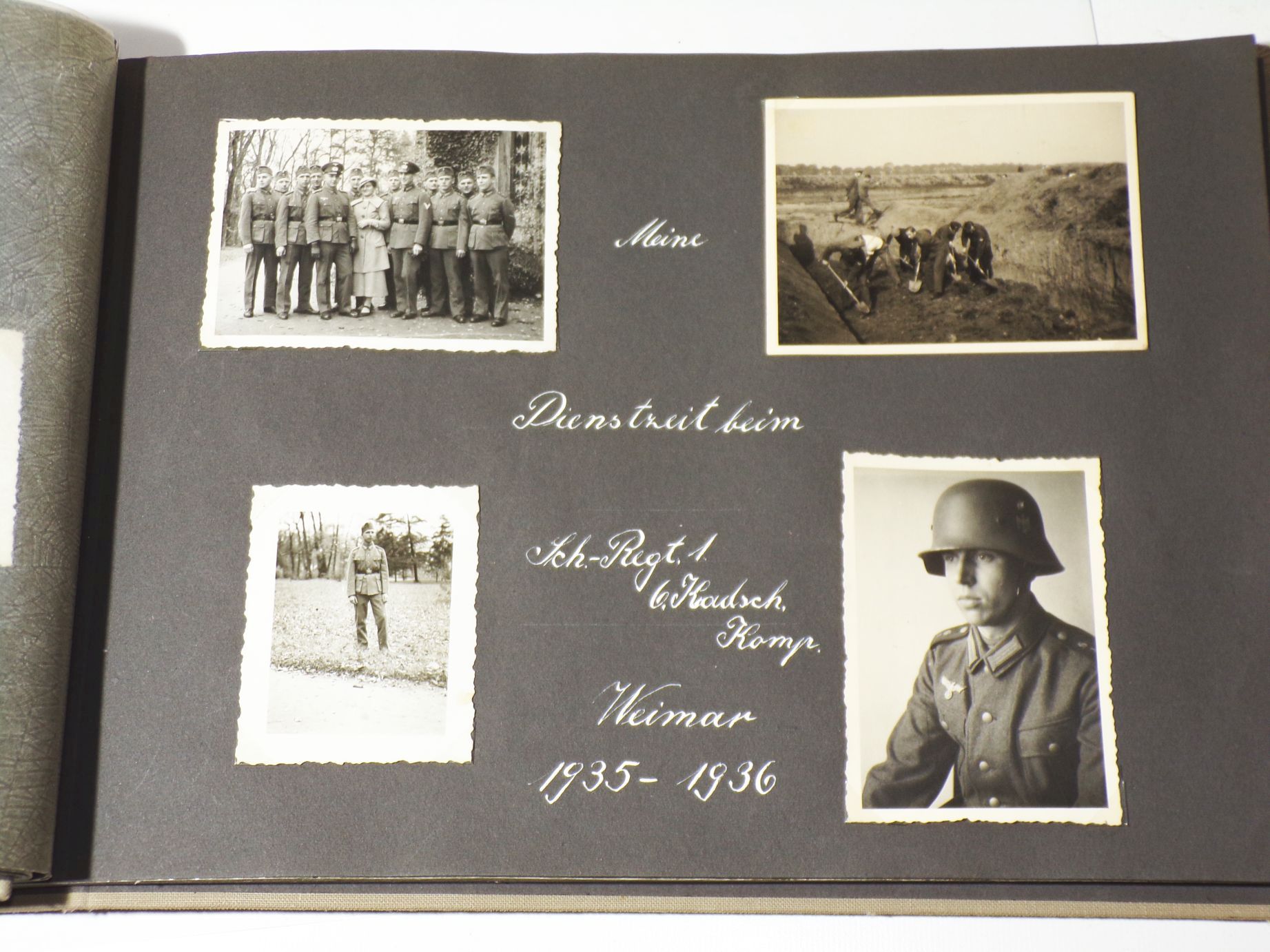 Fotoalbum Zivil Militär Kradfahrer Schützen Regt 1 Weimar 2 Wk