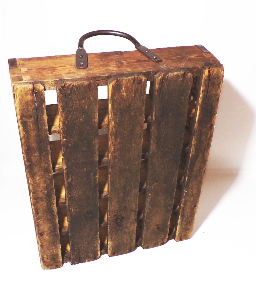 Bierkasten Holz Societäts Brauerei Zittau alter 20er verzapfter Holzbierkasten 