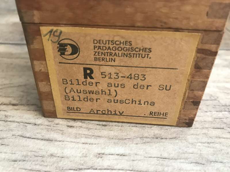 Dias alte Lehrmittel Sowjetunion Deutschland Glasdias