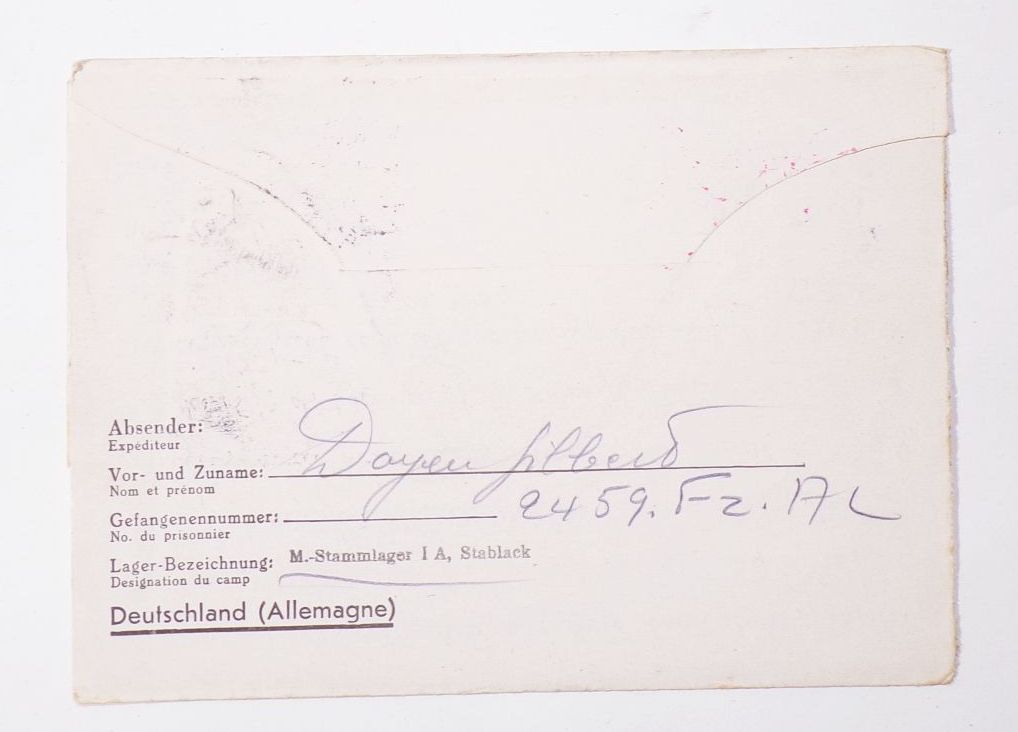 Konvolut Kriegsgefangenenpost 1942 Stalag IA 8 Stablack Ostpreußen 