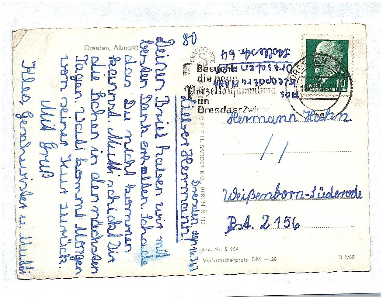 Ak Dresden Altmarkt DDR 1963 Cafe Ak Dresden Altmarkt DDR 1963 Cafe