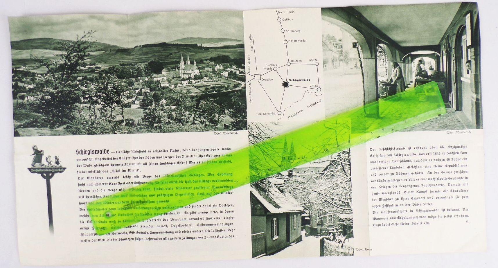 Altes Schirgiswalde Reise Prospekt 1937 