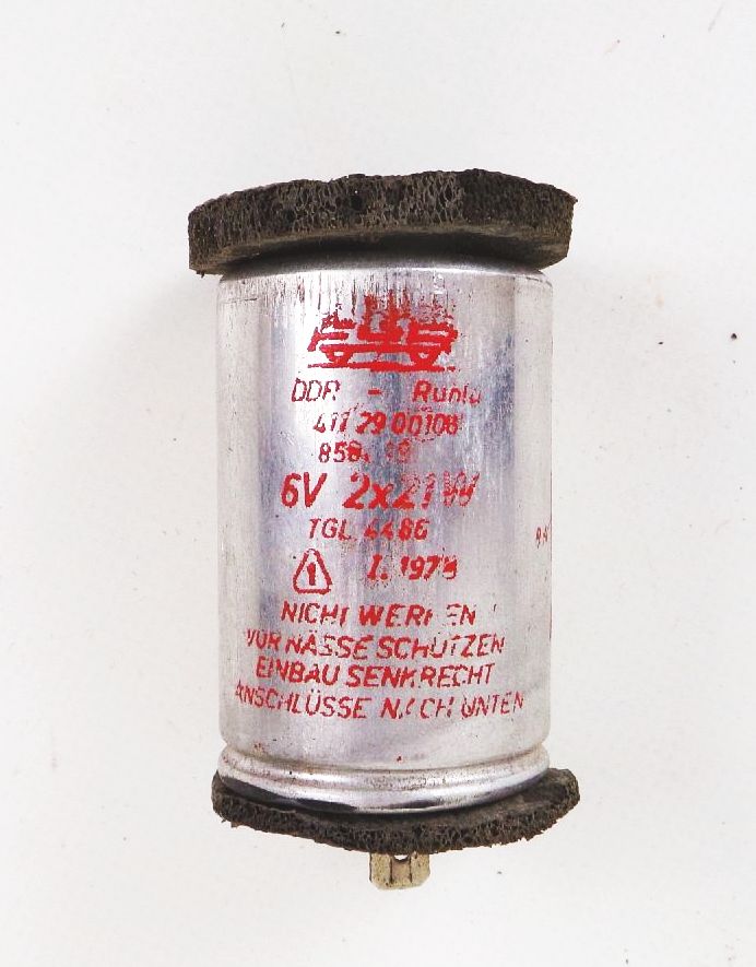 Alter Fer Blinkgeber 6 V 2 x 21 Watt mit Originalkarton DDR Teil 