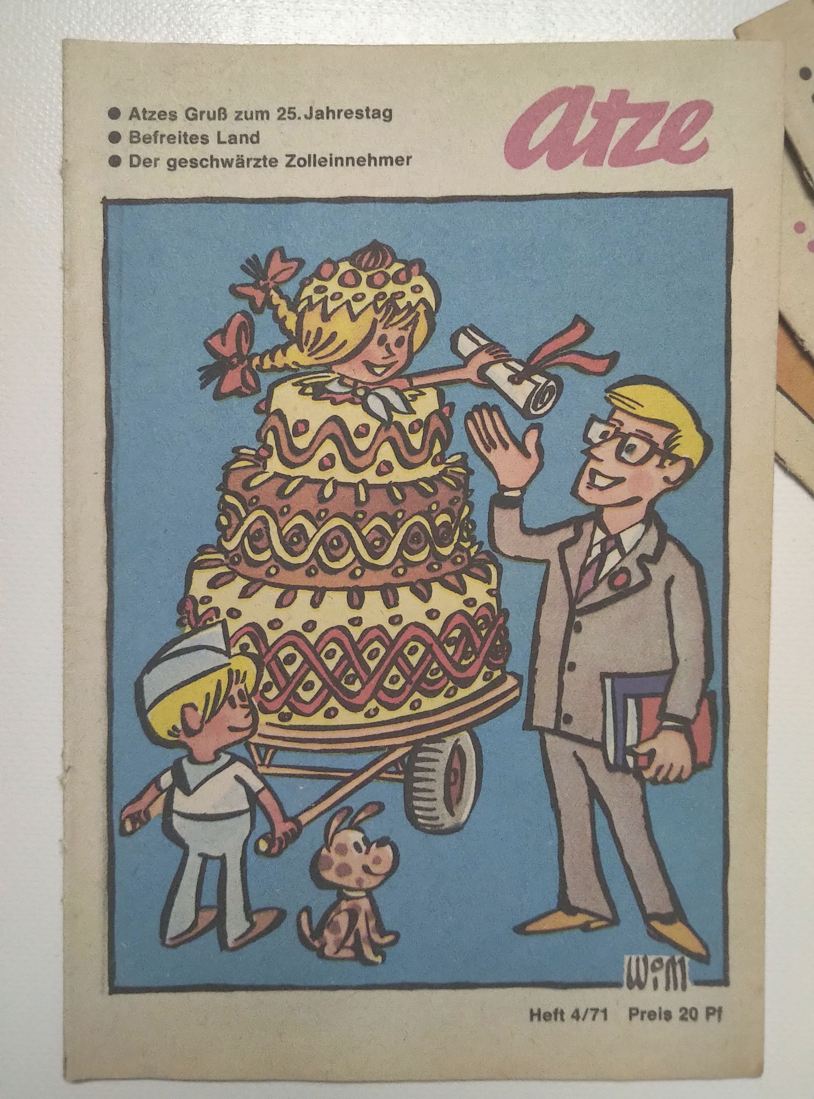 Atze Jahrgang 1971 DDR Kinder Comics 12 Hefte 