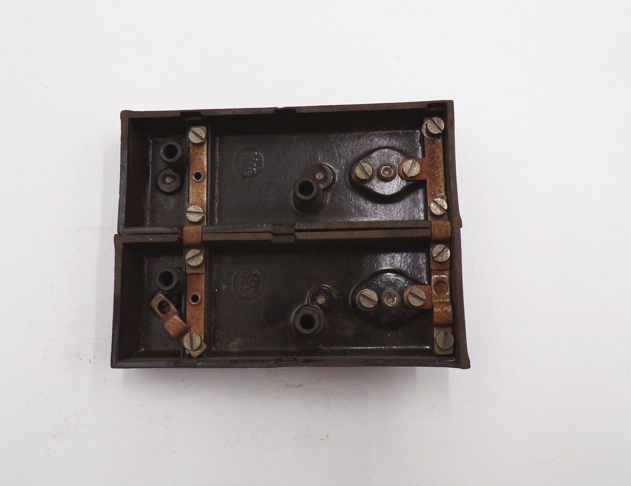 Klingelknopf Namensschild Taster Druckknopf 2er Bakelit Vintage Klingelknopf Namensschild Taster Druckknopf 2er Bakelit Vintage