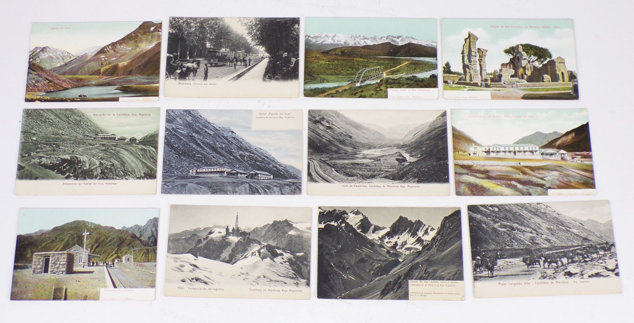 Konvolut Ak Argentinien Südamerika Eisenbahn Postkarte um 1900