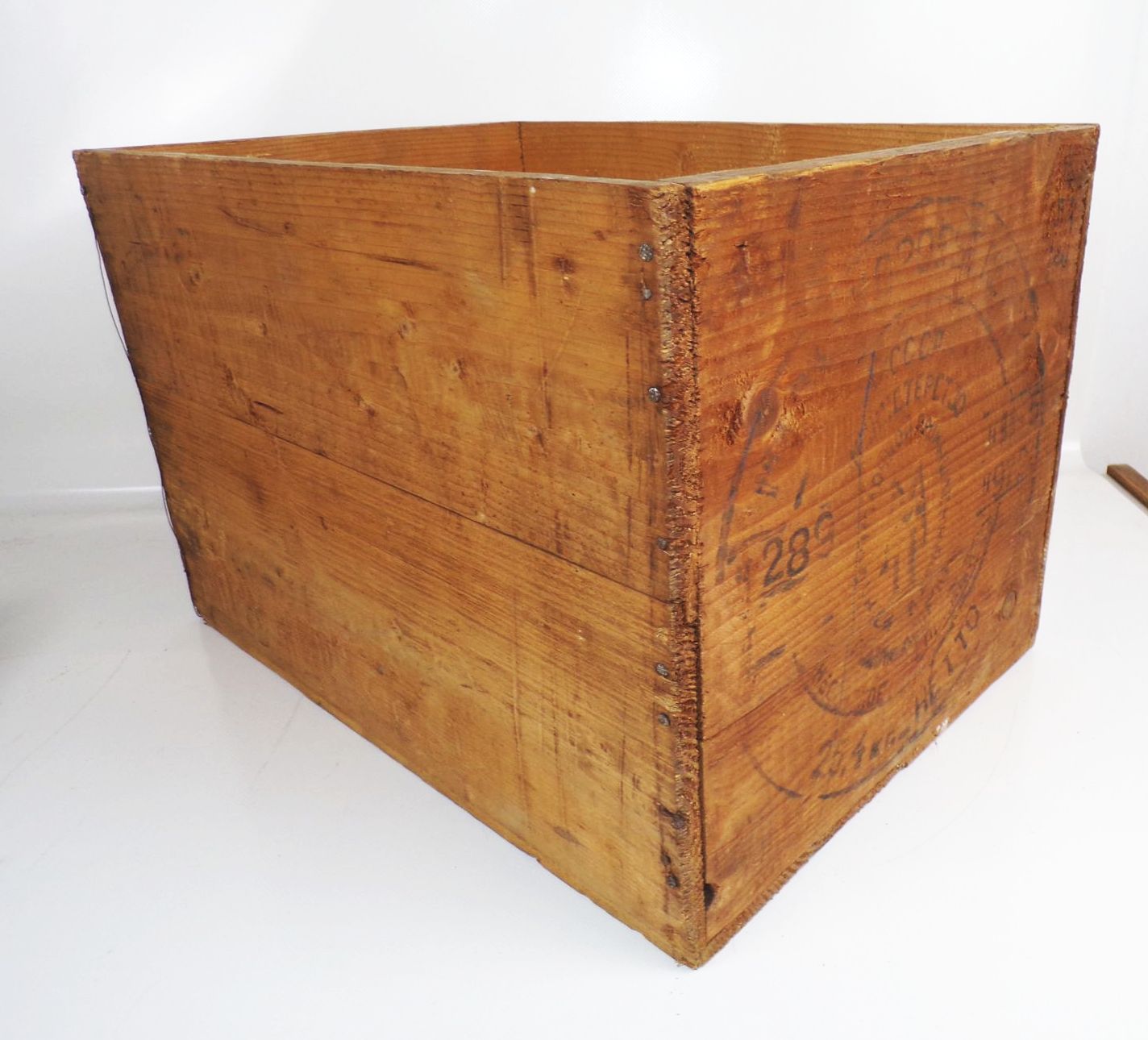 Alte Holzkiste Box Aufbewahrung CCCP Reklame Deko Vintage 