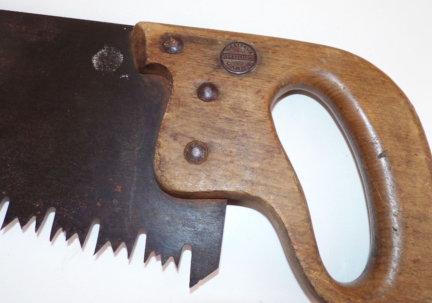 Alter Fuchsschanz Säge Westfalia Hagen Werkzeug Holzgriff 