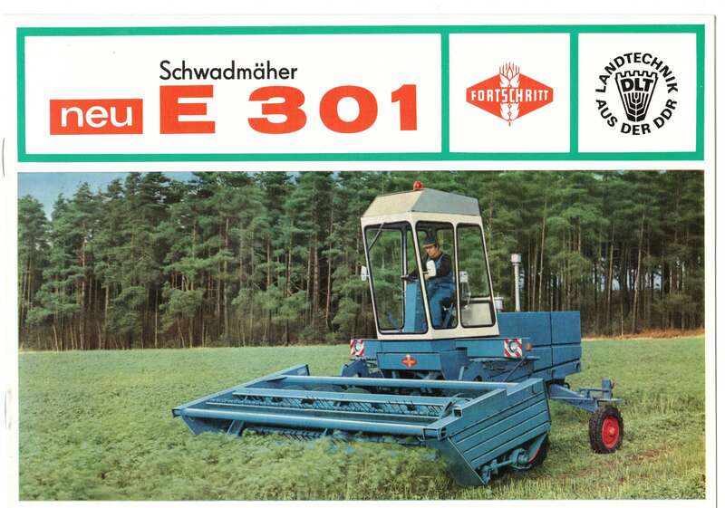 VEB Fortschritt Neustadt Schwadmäher E301 1971 DDR Landtechnik (H3