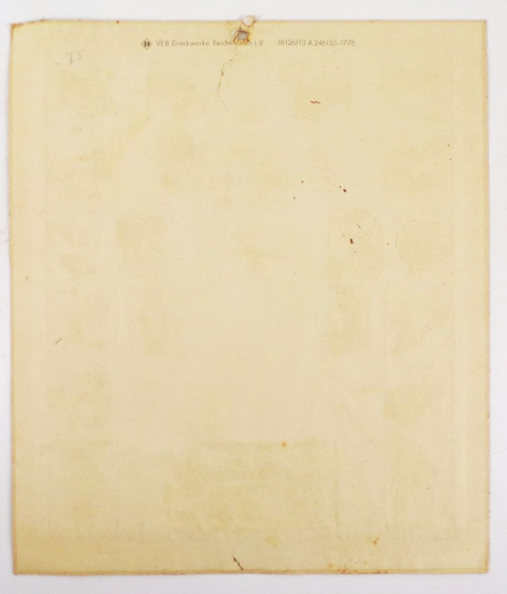 Alter Adventskalender Frau Holle Märchen VEB Volkskunstverlag Reichenbach 1955