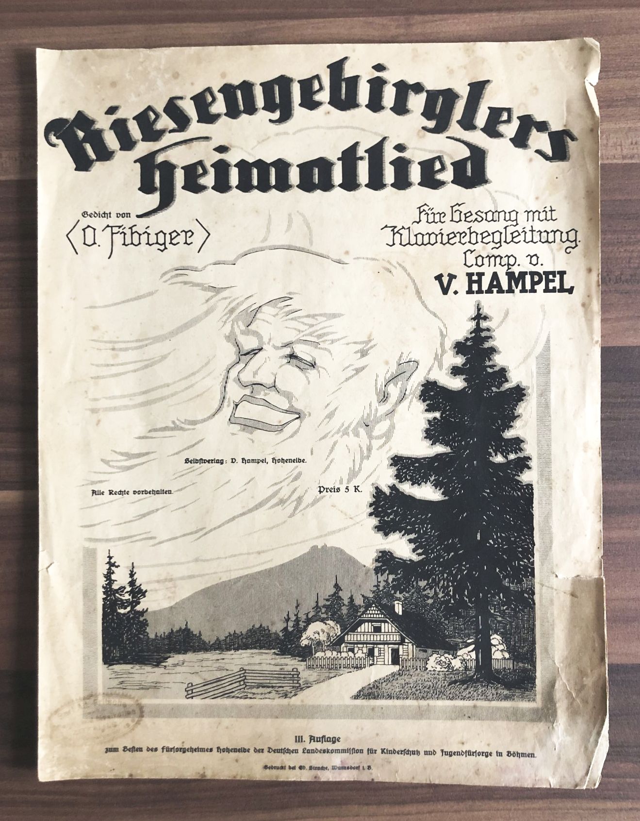 Riesengebirglers Heimatlied 3 Auflage Noten Liedtext Böhmen