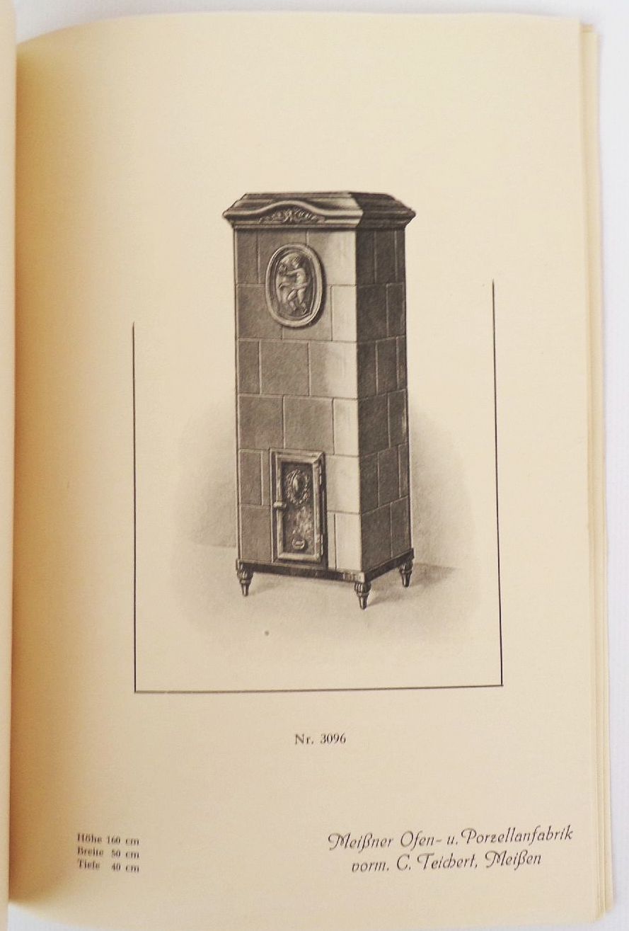 Alter Katalog Meissener Ofen und Porzellan Fabrik Teichert Meissen 1930 er 